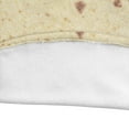 thumbnail image 4 of Bakery Round Blanket, Flatbread from Flour Tortilla Mexican Food Cuisine Cooking Healthy Grain, Cozy Plush for Indoor & Outdoor Use Novelty Joke Gift Idea, 60" Round, Pastel Brown Cocoa, by Ambesonne, 4 of 6