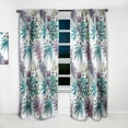 thumbnail image 2 of Designart 'Floral Botanical Design Retro II' Mid-Century Modern Curtain Panel, 2 of 5