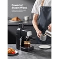 thumbnail image 4 of Espresso Machine 3.5 Bar, 800W Compact Coffee Maker with Integrated Steam Wand for Lattes and Cappuccinos, 4-Cup Capacity for Home and Office, Black, 4 of 7