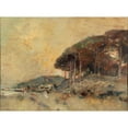 thumbnail image 2 of Giuseppe Casciaro 24x19 Gold Ornate Framed and Double Matted Museum Art Print Titled - Mediterranean Coast at Dusk, 2 of 4