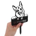 thumbnail image 4 of HEALEEP German Shepherd Garden Statue Dog Shape Outdoor Ornament 1Set, 4 of 7