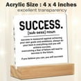 thumbnail image 2 of Inspirational Success Desk Sign Decor Success Definition Acrylic Desk Plaque Sign Home Office Decoration 4x4 Inch, 2 of 6