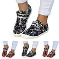 thumbnail image 5 of Oyedens Canvas Shoes for Women Casual Pumpkin Skull Print Low Top Walking Fashion Sneakers, 5 of 6