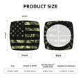 thumbnail image 5 of Rateoe American Flag Camo Pattern Square Couch Cushion Covers, Sofa Furniture Protector Slipcover with Bottom Tie rope, Soft Non-Slip Non-Wrinkle Non-Sticky-Four Pieces, 5 of 7