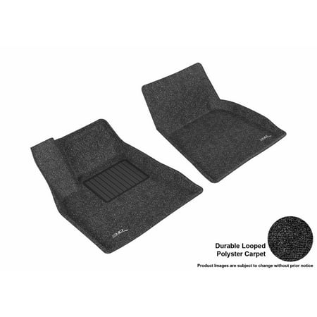 3d Maxpider 2012 2016 Tesla Model S Front Row All Weather Floor Liners In Black Carpet