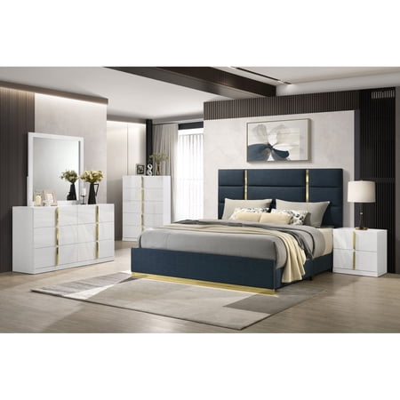Miekor Furniture Lauryn Navy and White High… product image