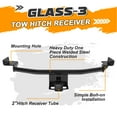 thumbnail image 4 of KOJEM 2 Inch Trailer Hitch Fit for 2016-2021 Hyundai Tucson Black Towing Hitch Class 3 Receiver, 4 of 12