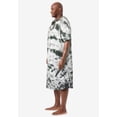 thumbnail image 3 of KingSize Men's Big & Tall Short-Sleeve Jersey Henley Nightshirt, 3 of 5