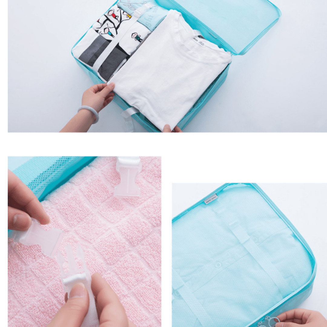 3-Piece Travel Storage Bag, Waterproof And Breathable Clothing Storage Bag, Luggage And Clothing Sorting Packaging Bag
