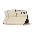 thumbnail image 2 of Allytechgroup Wallet Case for Apple iPhone XR with Crossbody Strap Hand Wrist, Makeup Mirror Cards Slots Cash Pocket RFID Blocking Flip Stand Slim Case Cover for iPhone XR, Beige, 2 of 7