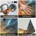 thumbnail image 4 of Balery Red And Blue Fire Dragon B Doormat, Durable Flannel Fabric, Waterproof Stain and Fade Resistant, Low Profile,Indoor Outdoor Door Mats, Easy Clean Patio Entrance Mat, 16x24in, 4 of 9