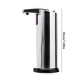 thumbnail image 3 of Miyuadkai Cleaning Supplies Led Hands Touchless Stainless Steel Automatic Soap Dispenser Motion Sensor Silver, 3 of 9