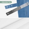 thumbnail image 6 of Blue Gray Tie Up Valance Curtains for Windows, Kitchen Curtains Window Shades, Vintage Farmhouse Gradient Wooden Grain Art Light Filtering Roman Curtain Valances for Bedroom/Bathroom/Cafe 54"x18", 6 of 9