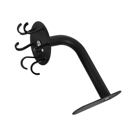 TABLZONE Rotating Kitchen Utensil Hanger Black Wall Hook Organizer for Home Use