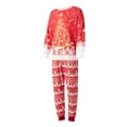 thumbnail image 5 of Christmas Matching Pajamas for Family, Gorgeous Tree Print Long Sleeve Tops + Elk Pants Set, 5 of 7