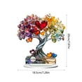 thumbnail image 3 of Acrylic Decorations, Colorful Tree Home Bedroom Study Desktop Ornaments Assembly Props Decorations, 3 of 6