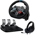 thumbnail image 1 of Volante Pedales LOGITECH G29 Playstation Driving Force PS3 PS4 PS5 PC + Audifonos DXT Gaming negro, 1 of 6
