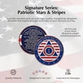thumbnail image 4 of Stars and Stripes Alcoholics Anonymous Chip with 7th Step Prayer on Back Coin Capsule Included (Available in 1-50 Years), 4 of 4