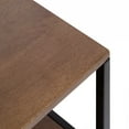 thumbnail image 5 of Kate and Laurel Ascott Modern Rectangle Metal and Wood Wall Shelf, 24 x 32, Natural Wood and Black, Farmhouse Versatile 4-Tier Bookshelf for Use as Wall or Floor Shelf, 5 of 9
