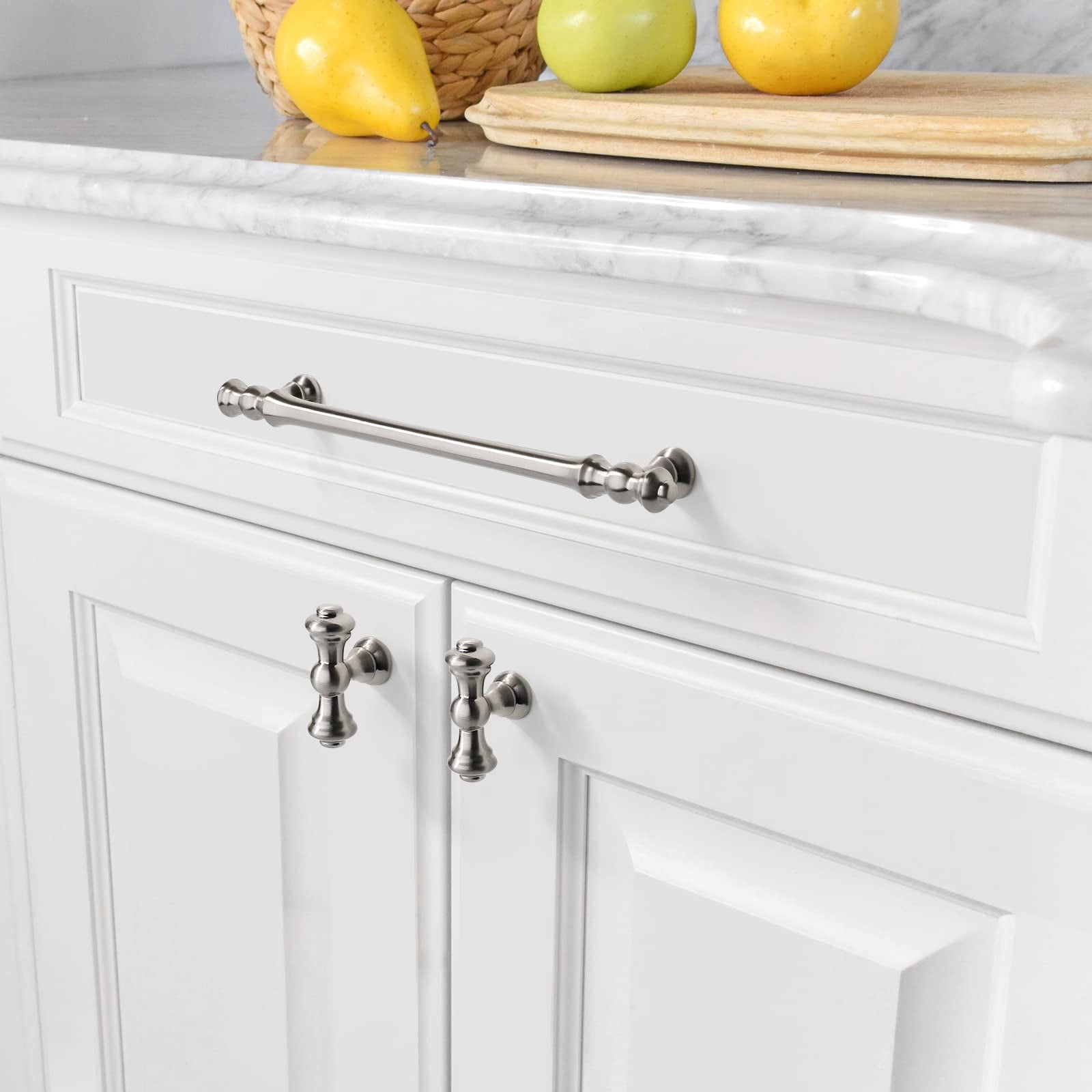 6 Pack Brushed Brass Cabinet Pulls Gold Kitchen Cabinet Handles Hardware For Cupboard Drawer Doors Bathroom Furniture