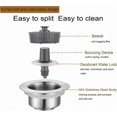 thumbnail image 5 of 3-in-1 Sink Strainer and Stopper Combo for 3.5" Drain, Stainless Steel Basket Filter with Durable Construction, 5 of 5