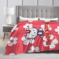 thumbnail image 5 of Hello Kitty Throw Blanket, Cozy Flannel Blankets For Boys Girls, Super Soft Warm Blanket For Couch Sofa Bed, 5 of 9