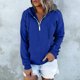 thumbnail image 3 of Gibobby Sudadera mujer, Sudadera con Capucha de Gran tamaño, Sudadera con Capucha para Mujer(Azul,CH), 3 of 5