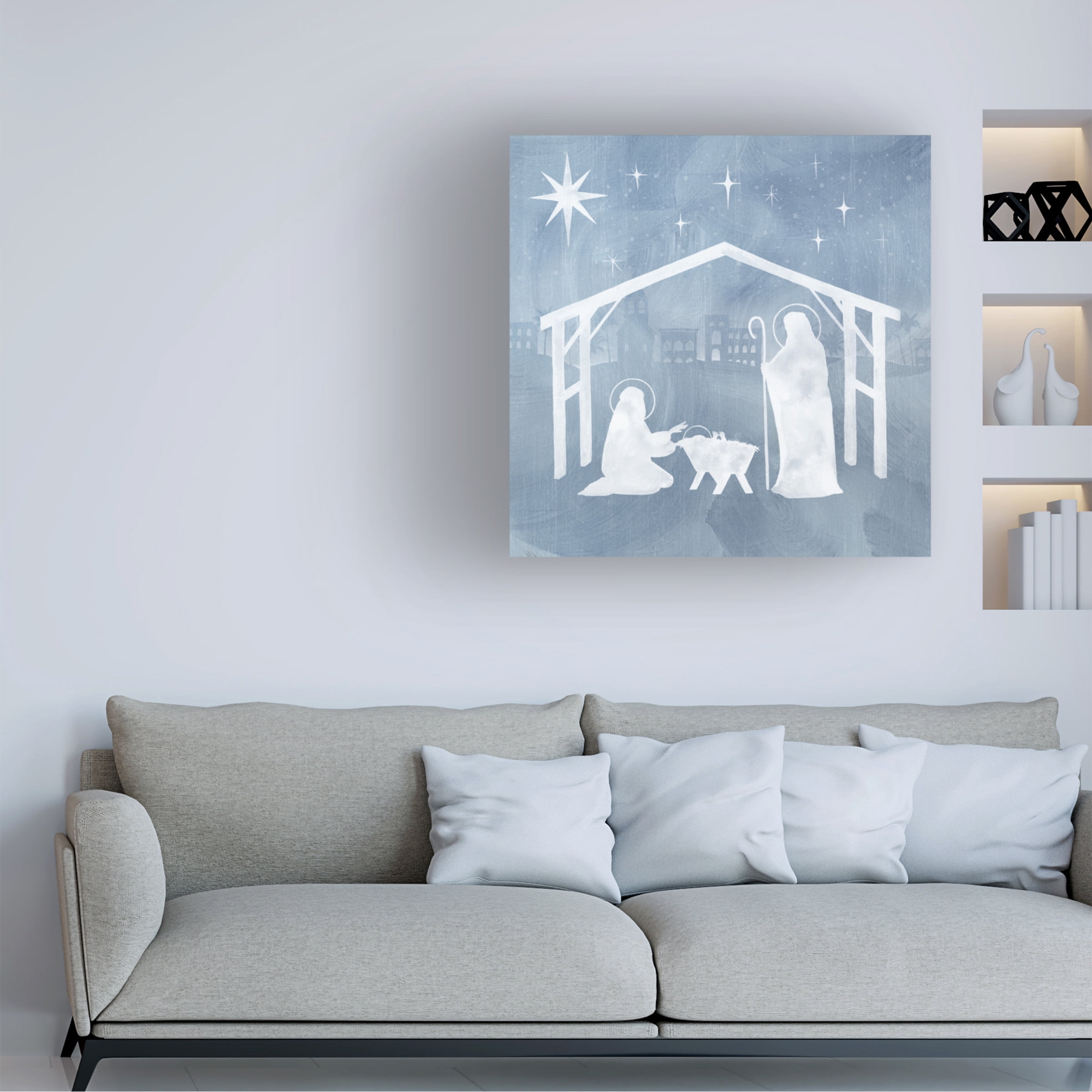 Grace Popp 'Star of Bethlehem I' Canvas Art