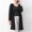 Black women cardigan fall winter a1, variant on thefmos Women Cardigan Fall Winter Long Sleeve Open Front Flow Knit Loose Solid Casual Basic Cover Up Tops for Daily Outfits, Black L