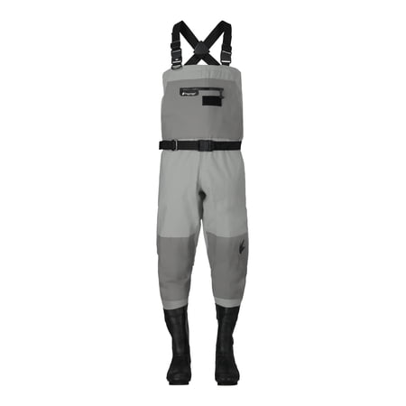 Frogg Toggs Hellbender PRO Bootfoot Chest Waders for Men with Felt Sole for Fishing Gray Size 13