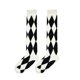 thumbnail image 1 of Nvzi 3 pares de calcetines casuales de tubo de algodón hasta la rodilla para mujer, calcetines largos hasta la rodilla de punto sólido, regalo para toda la temporada, elásticos, suaves (A33), 1 of 2