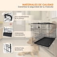 thumbnail image 4 of jaula acero para mascota 70x50x60cm color negro Poli Pets P-JAPM03BK, 4 of 8