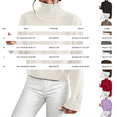 thumbnail image 4 of HOSIA Women Cropped Turtleneck Knit Sweater Oversized Long Sleeve Turtleneck Knitted Pullover Jumper Loose Soft Cozy Casual Crop Pullover Sweater Fall Winter Business Casual Teacher Outfits Grey S, 4 of 6