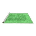 thumbnail image 2 of Ahgly Company Machine Washable Indoor Square Abstract Emerald Green Modern Area Rugs, 8' Square, 2 of 4