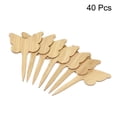 thumbnail image 3 of Unique Bargains Plant Labels, 40Pcs Bamboo Butterfly Shape Marker Tags for Outdoor Indoor Garden, 3 of 5