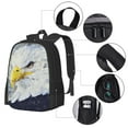 thumbnail image 4 of XMXT Travel Laptop Backpack for School Work, Oil Painting Eagle Pattern Large Capacity Bookbag Travel Bag Backpacks for Women Men, 4 of 9