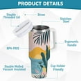 thumbnail image 2 of Yayeee 40oz Stainless Steel Tumbler with Straw and Handle Double-Wall Insulated Travel Water Bottle, Boho Style Sun, 2 of 8