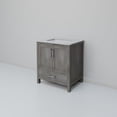 thumbnail image 5 of Lexora Home Jacques 30" Carrara Marble Top Single Vanity in Distressed Gray, 5 of 9