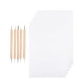 thumbnail image 2 of HLONK 150 Pcs Papier Carbone de Transfert au Graphite et Papier de Calque avec 5 Pcs Stylets de Calque à Double Extrémité Outils de Pointage pour Bois Pap, 2 of 8