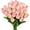 Gradient Pink, variant on 10pcs Artificial Tulip Flowers, Real Touch Fake Flowers Bulk for Mothers Day Home Office Centerpiece Indoor Outdoors Spring Easter Decorations