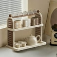 thumbnail image 6 of Storage Rack Multi Layer Organizer Tea Rack Desktop Shelf Kitchen Organizer Multifunctional Display Rack for Home Organization and Space Saving, 6 of 6