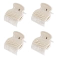 thumbnail image 1 of 4 Piezas Clips de Rodillo Caliente Pinzas de Plástico para Rizador de Cabello Pinzas de Garra Rodillos de Plástico Clips de Rodillo de Reemplazo para Mujeres Niñas Estilo de Sección de Cabello (Blanco, 1 of 5