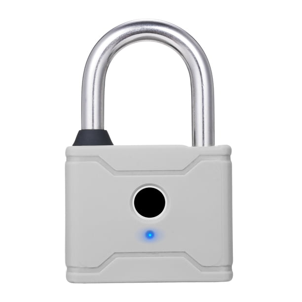 Candado de huella digital inteligente T1006D recargable sin llave 20 huellas dactilares desbloqueo de emergencia fácil operación IP65 impermeable antirrobo