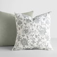 thumbnail image 2 of Noble Linens 2-Pack Cotton Slub Decor Throw Pillows - Jacobean Gray, 2 of 4