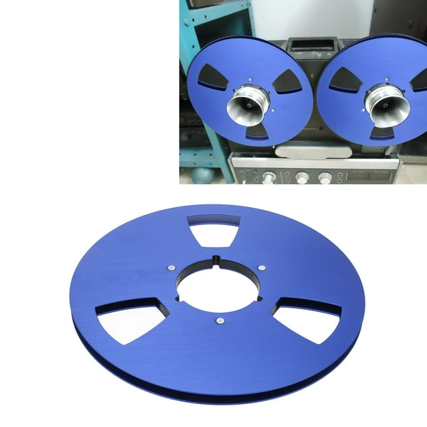 Carrete de Recogida de 10 Pulgadas Cinta de Carrete Abierto de aleación de Aluminio Repuesto de Carrete Abierto para Carretes de Sonido Ampex Grand Master 456