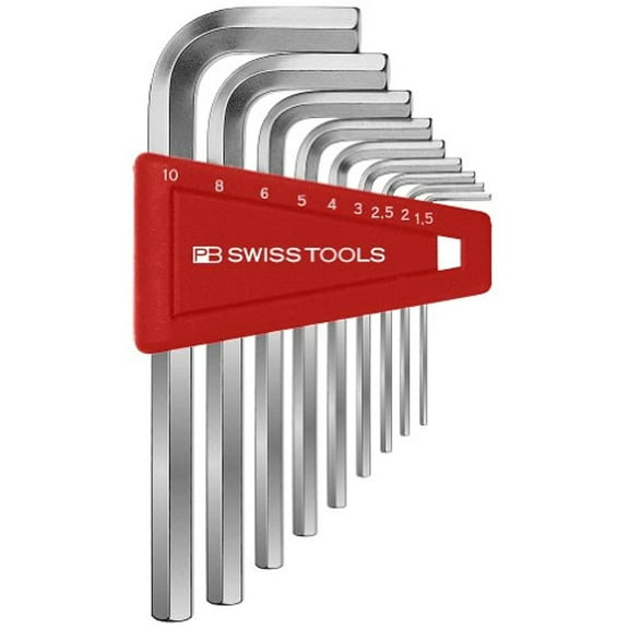 PB Swiss PB 210.H-10 Key L- Wrenches, set in a practical plastic holder