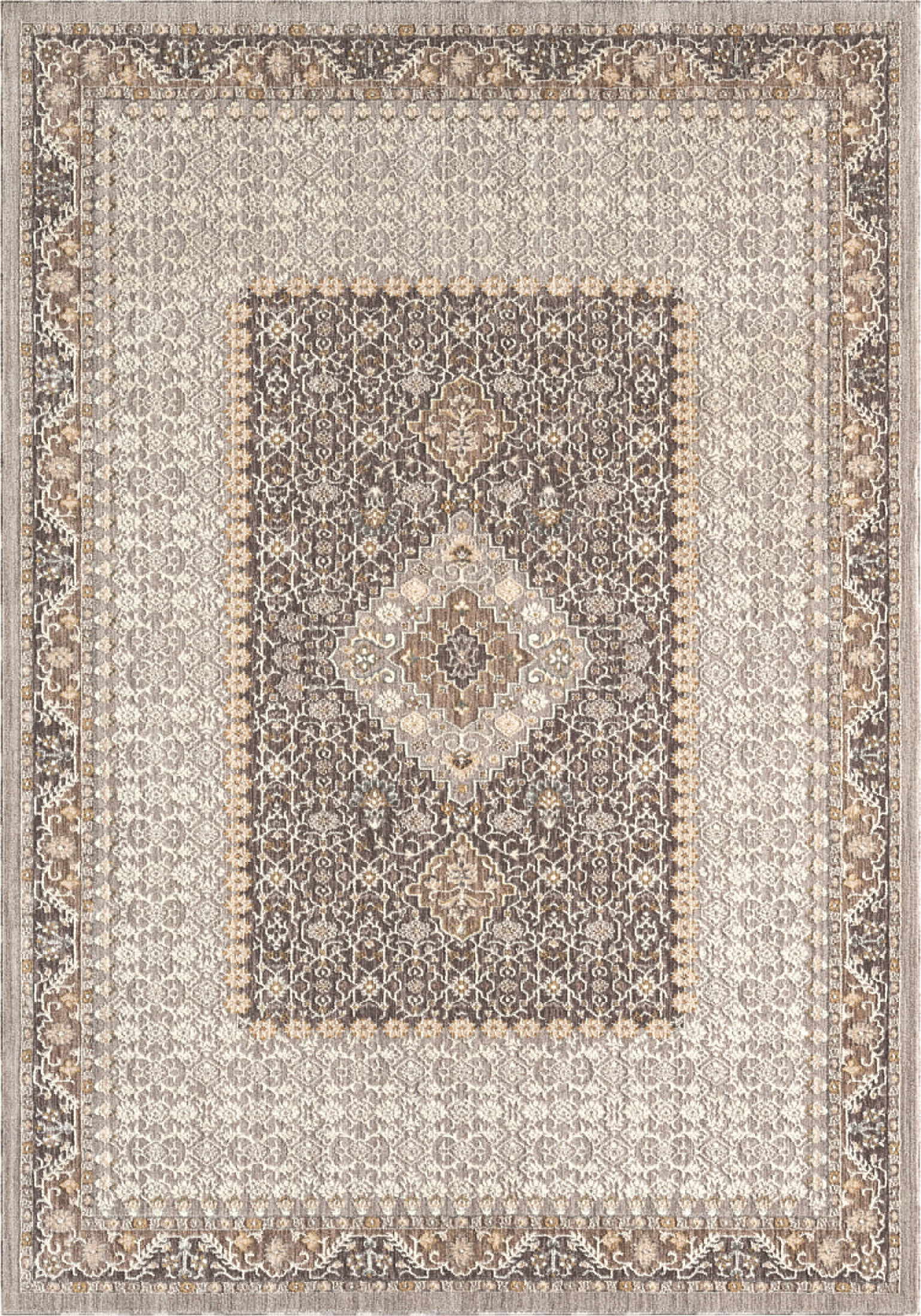 United Weavers Utopia Rosario Oriental Border Accent Rug, Grey, 1'10" x 3'