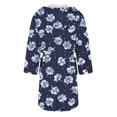 thumbnail image 5 of Women's Fleece Plush Robe Long Warm Plush Bathrobe Loungewear Jacket Printed Comfort Robe, 5 of 5