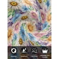 thumbnail image 7 of Watercolor Flowers Cloth Napkins Set of 6 Reusable Dinner Napkins, Spring Floral Daisy Plants Country Beige Cocktail Napkin Washable Table Napkins for Wedding/Holiday Party/Baby Shower 20"x20", 7 of 7