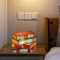 thumbnail image 4 of CNKOO Stacked Books Simple Nightstand Desk Lamp for Home Decor (Resin), 4 of 8
